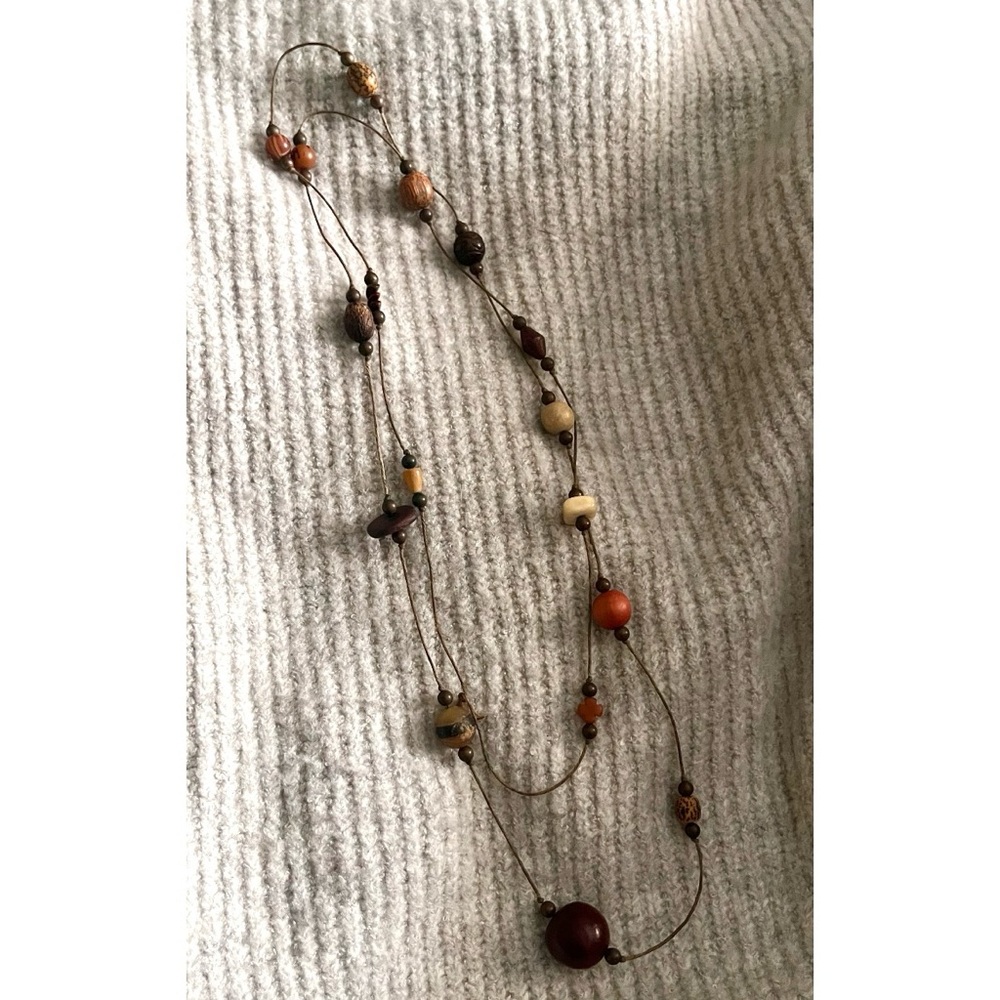 Vintage Multi-Color Boho Style Beaded Necklace